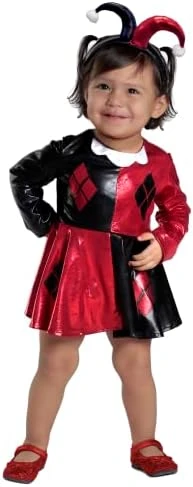 Princess Paradise Baby Girls' Harley Quinn Costume Dress And Diaper Cover Set 9 Princess Paradise Baby Girls' Harley Quinn Costume Dress And Diaper Cover Set - Image 7