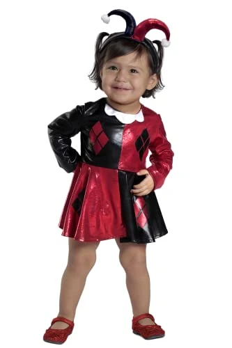 Princess Paradise Baby Girls' Harley Quinn Costume Dress And Diaper Cover Set 3 Princess Paradise Baby Girls' Harley Quinn Costume Dress And Diaper Cover Set