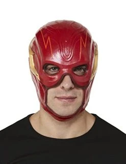 Rubie's Men's DC Comics Flash The Movie Deluxe Flash Overhead Latex Mask, As Shown, One Size