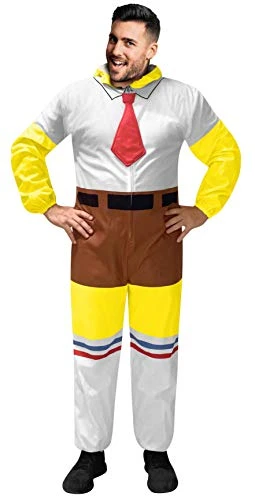 Rubie's Unisex-adult Classic Spongebob Comfy Wear Jumpsuit 3 Rubie's Unisex-adult Classic Spongebob Comfy Wear Jumpsuit