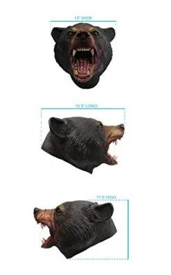 Rubie's Adult Cocoa Black Bear Deluxe Overhead Latex Mask, As Shown 11 Rubie's Adult Cocoa Black Bear Deluxe Overhead Latex Mask, As Shown -Forum Novelties Shop 31NGq xji4L