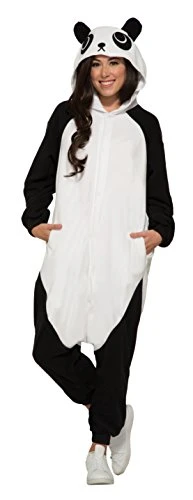 Forum Novelties Adult One-Piece Panda Costume Hooded Jumpsuit