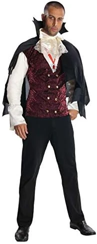 Rubie's Costume Heroes And Hombres Adult Vampire Shirt And Cape Costume 5 Rubie's Costume Heroes And Hombres Adult Vampire Shirt And Cape Costume - Image 3