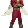 Rubie's Official DC Comic Shazam Deluxe Boys Costume, Kids Super Hero Fancy Dress -Forum Novelties Shop 31ZHK2DmcCL