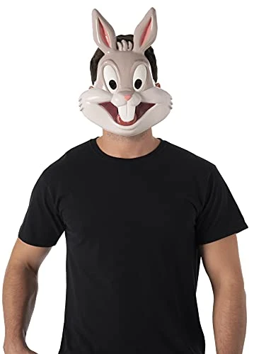 Rubie's Unisex Warner Bros. Space Jam Bugs Bunny Plastic Half-Mask, One Size 3 Rubie's Unisex Warner Bros. Space Jam Bugs Bunny Plastic Half-Mask, One Size