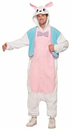 Forum Novelties Men's Bunny Piece Jumpsuit Costume, Pink/Blue/White, One Size 7 Forum Novelties Men's Bunny Piece Jumpsuit Costume, Pink/Blue/White, One Size -Forum Novelties Shop 31ixlZ0jVHL