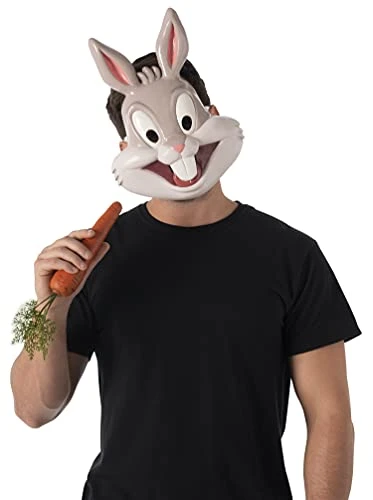 Rubie's Unisex Warner Bros. Space Jam Bugs Bunny Plastic Half-Mask, One Size 5 Rubie's Unisex Warner Bros. Space Jam Bugs Bunny Plastic Half-Mask, One Size - Image 3