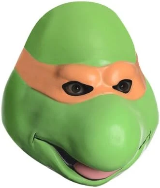Nickelodeon Teenage Mutant Ninja Turtles Adult Michelangelo Overhead Latex Mask 4 Nickelodeon Teenage Mutant Ninja Turtles Adult Michelangelo Overhead Latex Mask - Image 2