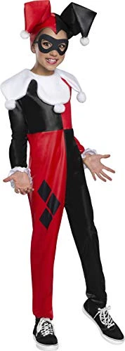 Rubie's Child's DC Super Hero Girl's Harley Quinn Costume Jumpsuit