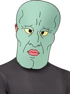 Rubie's Men's SpongeBob SquarePants Handsome Squidward Foam Mask, As Shown, One Size