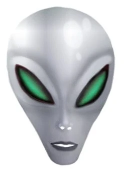 Charades Unisex-Adult's Alien Mask