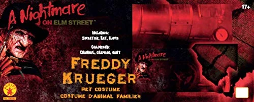 Rubie's Unisex Adult Nightmare On Elm Street Freddy Krueger Pet Costume Party Supplies, Multicolor, S Neck 12 Girth 17 Back 11 US 4 Rubie's Unisex Adult Nightmare On Elm Street Freddy Krueger Pet Costume Party Supplies, Multicolor, S Neck 12 Girth 17 Back 11 US - Image 2