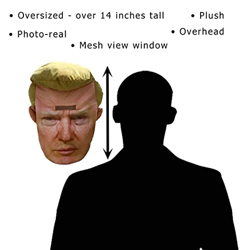Rubie's Adult Forum Presidential Overhead Plush Mask 4 Rubie's Adult Forum Presidential Overhead Plush Mask - Image 2