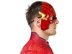 Rubies Adult DC The Flash Movie Plastic Half-Mask, As Shown, One Size -Forum Novelties Shop 412WE6F H0L
