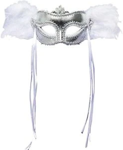 Forum Half Mask With Feathers -Forum Novelties Shop 412qFeWHd5L. AC