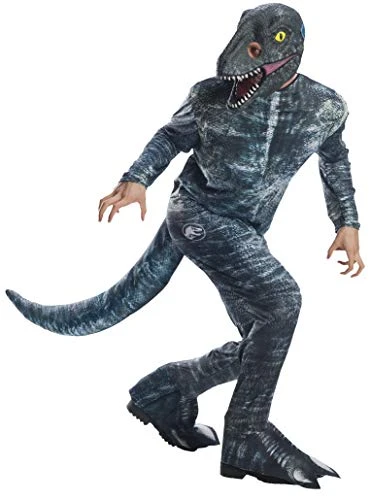 Rubie's Men's Blue Velociraptor Adult 3/4 Vinyl Mask 4 Rubie's Men's Blue Velociraptor Adult 3/4 Vinyl Mask - Image 2