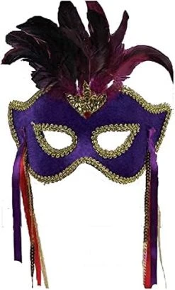 Forum Mysterious Mardi Gras Glamour Half Mask With Feathers -Forum Novelties Shop 413RswoYwL. AC