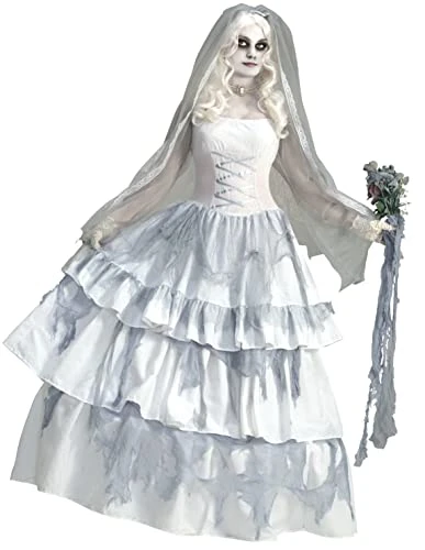 Forum Novelties Women's Deluxe Victorian Ghost Bride Costume 3 Forum Novelties Women's Deluxe Victorian Ghost Bride Costume