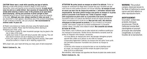 Rubie's Men's The Widow Latex Mask, As Shown, One Size 5 Rubie's Men's The Widow Latex Mask, As Shown, One Size - Image 3