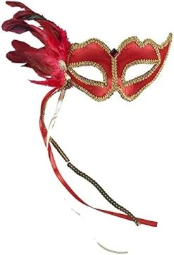Forum Half Mask With Feathers -Forum Novelties Shop 415Jv7nve6L. AC