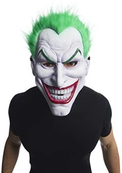 Rubie's Mens Joker Clown Costume Mask, As Shown, One Size US