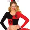 Rubie's Women's DC Comics Harley Quinn Crop Top, Medium/Large -Forum Novelties Shop 415oHkAxshL