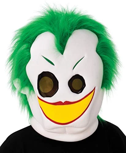 Rubie's DC Super Villains Joker Oversized Plush Mascot Mask, As Shown, One Size 3 Rubie's DC Super Villains Joker Oversized Plush Mascot Mask, As Shown, One Size