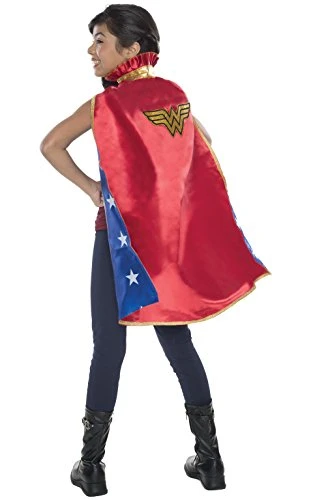 Rubie's Costume DC Superheroes Wonder Woman Deluxe Child Cape Costume, As Shown, One Size 3 Rubie's Costume DC Superheroes Wonder Woman Deluxe Child Cape Costume, As Shown, One Size