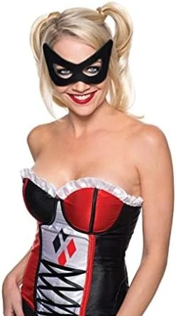 Rubie's Costume Co Women's Dc Superheroes Harley Quinn Mask -Forum Novelties Shop 41FnYCekCiL. AC
