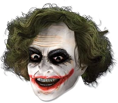 Rubie's Costume Co Men's Batman The Dark Knight The Joker 3/4 Mask, Multi, One Size 5 Rubie's Costume Co Men's Batman The Dark Knight The Joker 3/4 Mask, Multi, One Size - Image 3
