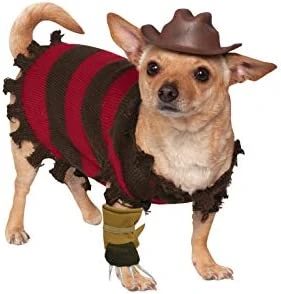 Rubie's Unisex Adult Nightmare On Elm Street Freddy Krueger Pet Costume Party Supplies, Multicolor, S Neck 12 Girth 17 Back 11 US 9 Rubie's Unisex Adult Nightmare On Elm Street Freddy Krueger Pet Costume Party Supplies, Multicolor, S Neck 12 Girth 17 Back 11 US - Image 7
