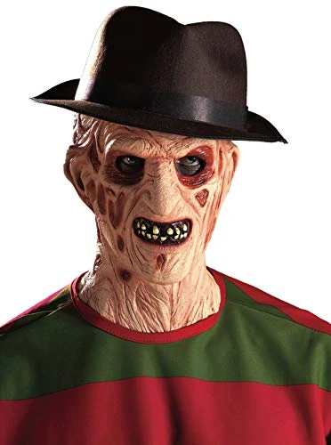 Rubie's Costume Co. Men's A Nightmare On Elm Street: Freddy Mask With Costume Hat 3 Rubie's Costume Co. Men's A Nightmare On Elm Street: Freddy Mask With Costume Hat