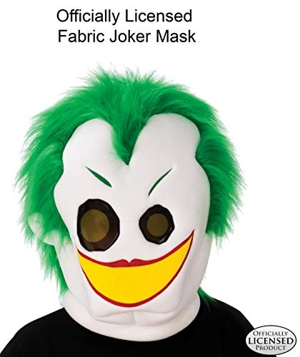 Rubie's DC Super Villains Joker Oversized Plush Mascot Mask, As Shown, One Size 5 Rubie's DC Super Villains Joker Oversized Plush Mascot Mask, As Shown, One Size - Image 3
