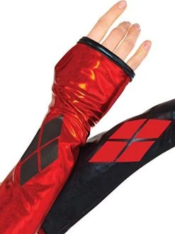 Rubie's Women's Dc Comics Harley Quinn Gauntlets Costume Accessory, Harley Quinn, One Size US -Forum Novelties Shop 41ROzdS9jtL