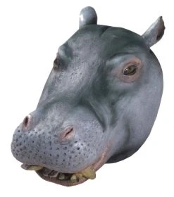 Forum Novelties Men's Deluxe Adult Latex Hippo Mask, Multi Colored, One Size