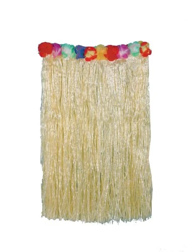 Forum Novelties Hawaiian Hula Dancer Deluxe Straw Grass Skirt With Flower Trim 3 Forum Novelties Hawaiian Hula Dancer Deluxe Straw Grass Skirt With Flower Trim
