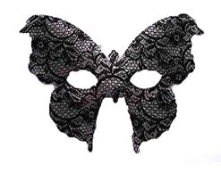 Forum Mardi Gras Masquerade Costume Italian Half Mask Sex Appeal Lace Butterfly
