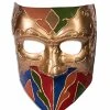 Forum Novelties 74600 Unisex-Adults Mask-Classic Jester, Gold, Standard, Multicolor 2 Forum Novelties 74600 Unisex-Adults Mask-Classic Jester, Gold, Standard, Multicolor -Forum Novelties Shop 41XVeDec35L