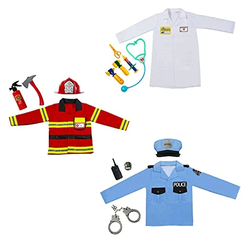 Forum Novelties Child's Frontline: Everyday Heroes Trunk Set (Police, Firefighter, Doctor), Small 4 Forum Novelties Child's Frontline: Everyday Heroes Trunk Set (Police, Firefighter, Doctor), Small - Image 2