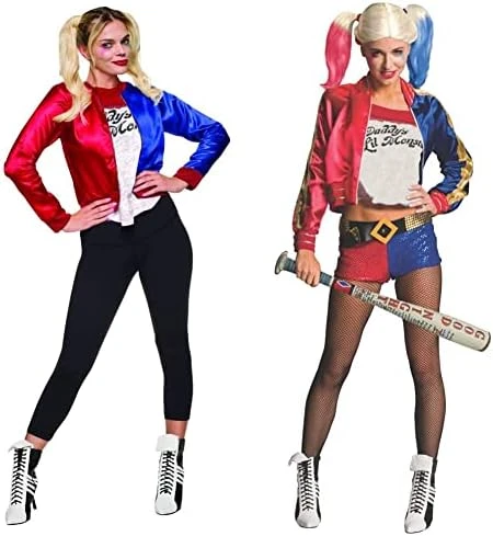 Rubie's Official DC Comics Suicide Squad, Harley Quinn Joker Ladie's Costume Kit, Womens Super Villain Fancy Dress 8 Rubie's Official DC Comics Suicide Squad, Harley Quinn Joker Ladie's Costume Kit, Womens Super Villain Fancy Dress - Image 6