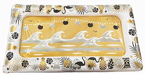 Forum Novelties Inflatable Party Buffet Cooler, 4.5 Feet X 28" Wide, Gold Luau Luxe 3 Forum Novelties Inflatable Party Buffet Cooler, 4.5 Feet X 28" Wide, Gold Luau Luxe