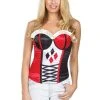 Secret Wishes DC Comics Justice League Superhero Style Adult Corset Top With Logo Harley Quinn, Red, Large 2 Secret Wishes DC Comics Justice League Superhero Style Adult Corset Top With Logo Harley Quinn, Red, Large -Forum Novelties Shop 41a3LVzrr4L