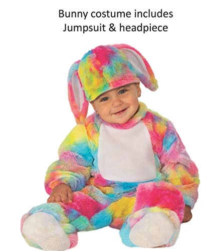Rubie's Unisex Baby Patchwork Bunny Costumes, As Shown, Infant US 4 Rubie's Unisex Baby Patchwork Bunny Costumes, As Shown, Infant US - Image 2