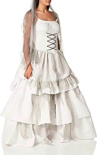 Forum Novelties Women's Deluxe Victorian Ghost Bride Costume 4 Forum Novelties Women's Deluxe Victorian Ghost Bride Costume - Image 2