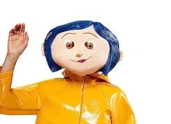 Rubie's Adult Coraline Deluxe Overhead Latex Mask, As Shown, One Size
