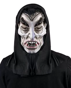 Forum Novelties Men's Standard Hooded Mask-Vampire, As Shown, Standard