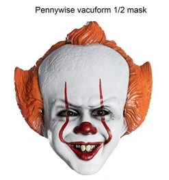Rubie's IT Movie Chapter 2 Adult Pennywise Vacuform Mask Adult Costume -Forum Novelties Shop 41fa5Of23cL