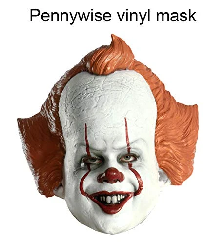 Rubie's IT Movie Chapter 2 Adult Pennywise Vinyl Mask Adult Costume 4 Rubie's IT Movie Chapter 2 Adult Pennywise Vinyl Mask Adult Costume - Image 2