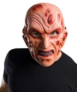 Rubie's Mens Nightmare On Elm Street Freddy Krueger Vacuform Costume Mask, As Shown, One Size US