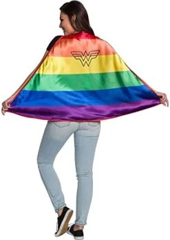 Rubie's Unisex DC Comics Reversible Pride Cape -Forum Novelties Shop 41lGqn6Gd0L. AC
